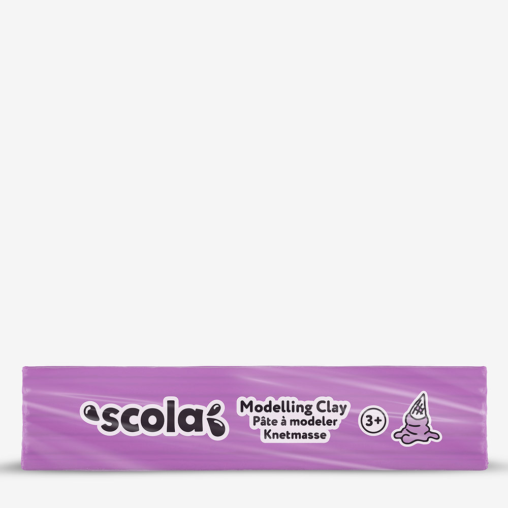 Scola Colour Clay 500g Violet Non-Drying Reusable Modelling Clay