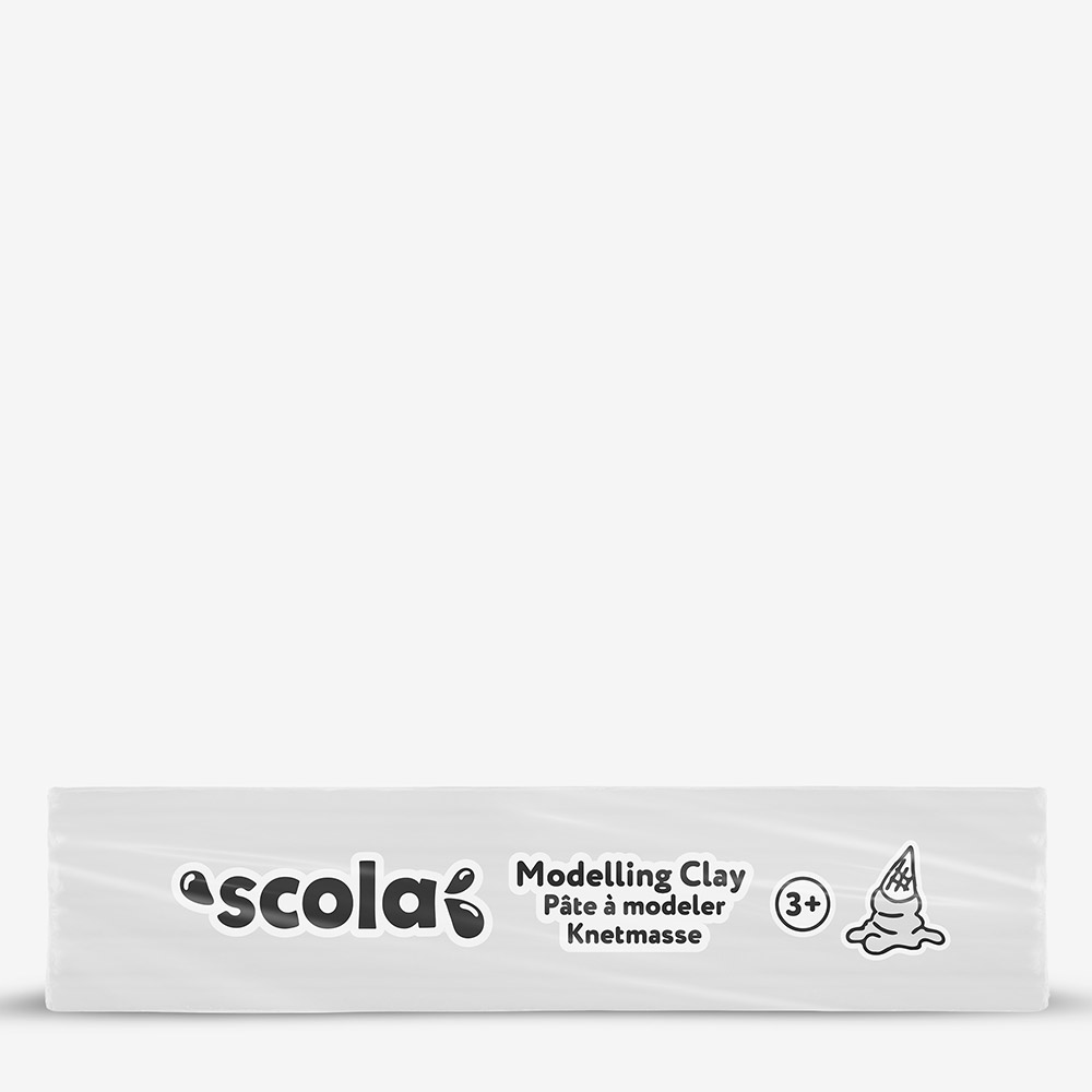 Scola Colour Clay 500g White – Non-Drying, Gluten Free