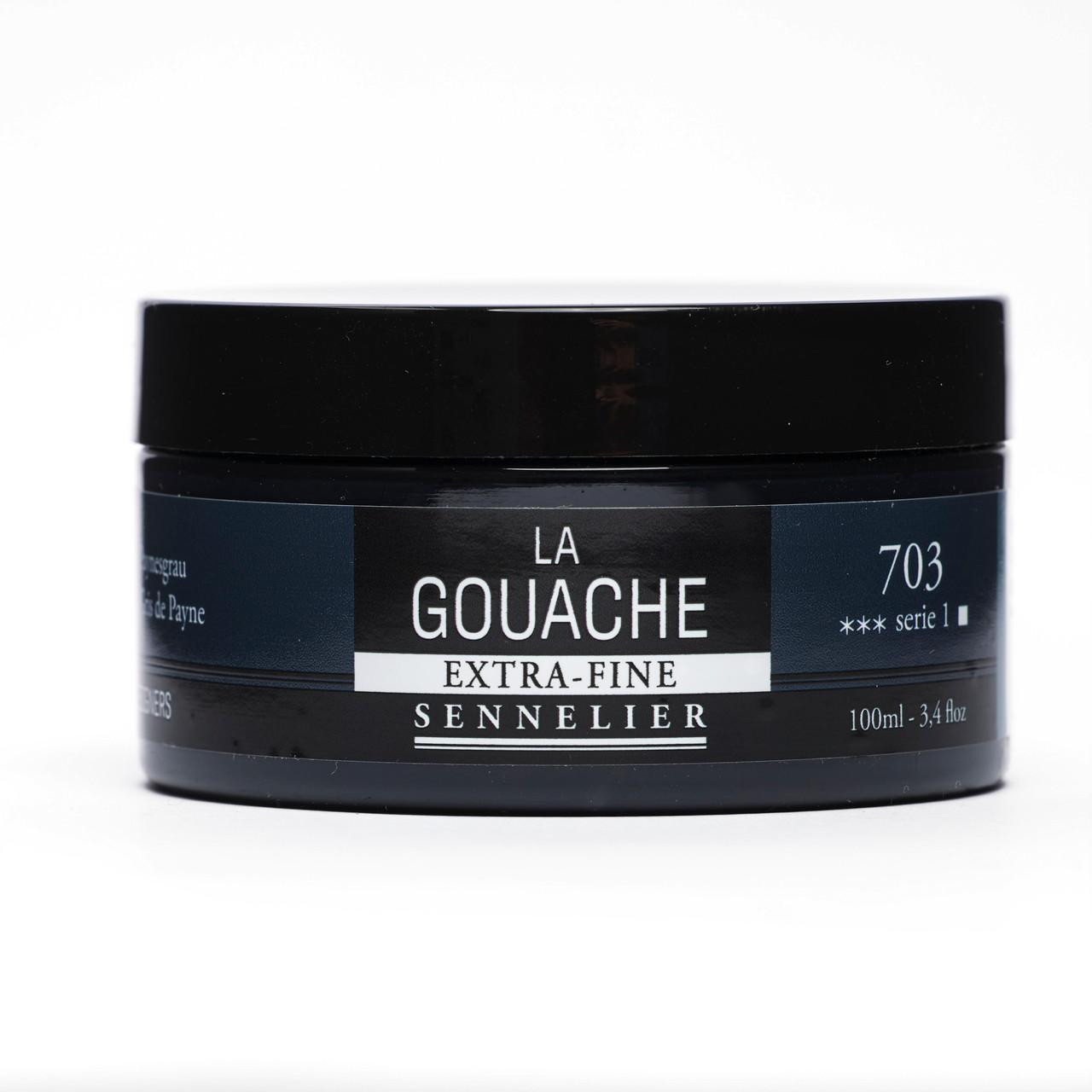 Sennelier La Gouache 100ml – Ultra-Matte Paynes Grey