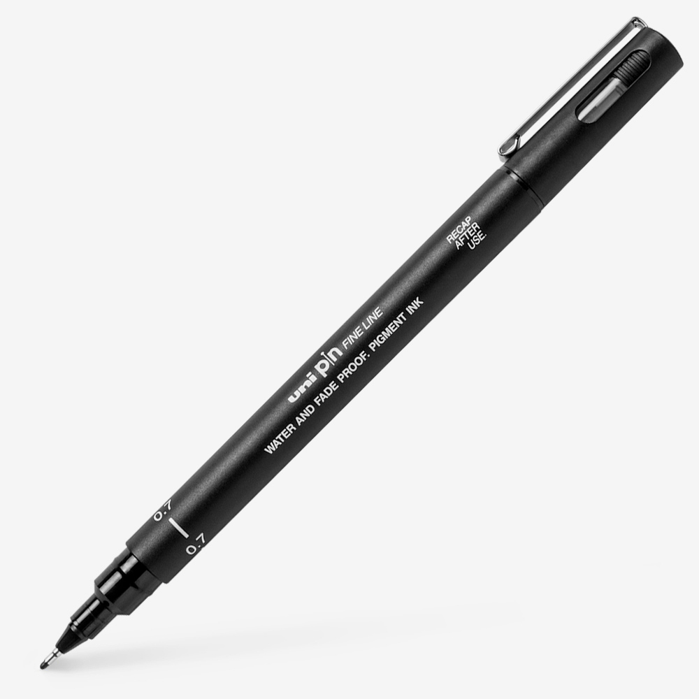 Uni-ball PIN Fineliner 0.7mm Black Pen – Lightweight 12g
