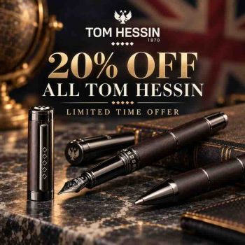 The Pen Shop: 20% OFF Tom Hessin – A British Luxury Exclusive
