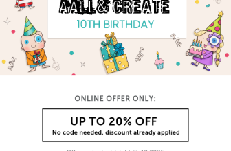 Aall & Create: Birthday Offer | 20% OFF