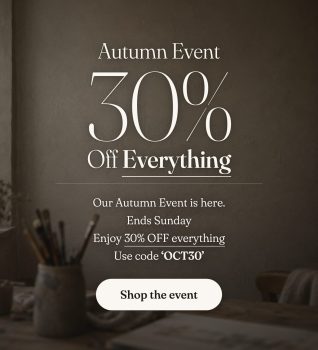 The Artists Brush Boutique: 30% off everything this weekend