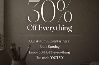 The Artists Brush Boutique: 30% off everything this weekend