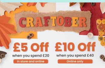 Hobbycraft: Get £5 off £20 or £10 off £40
