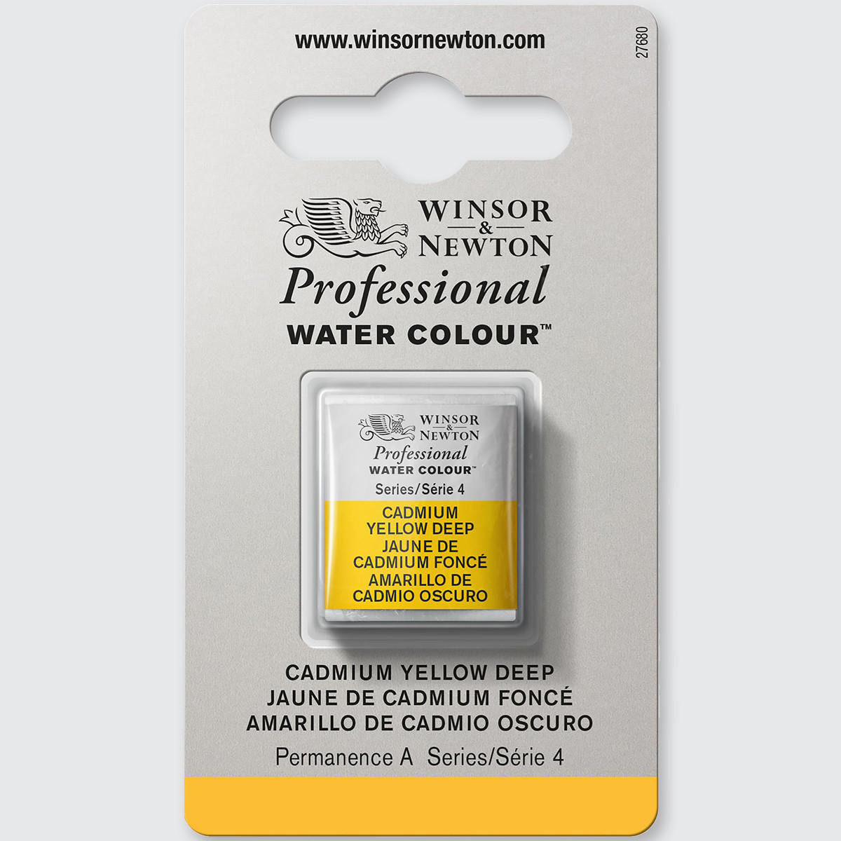 Winsor & Newton Cadmium Yellow Watercolour Half Pan