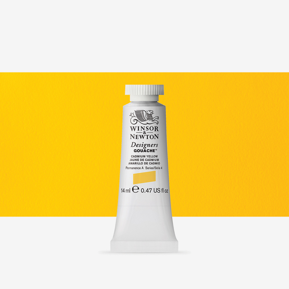 Winsor & Newton Cadmium-Free Gouache 14ml – Quick Dry Matt Yellow