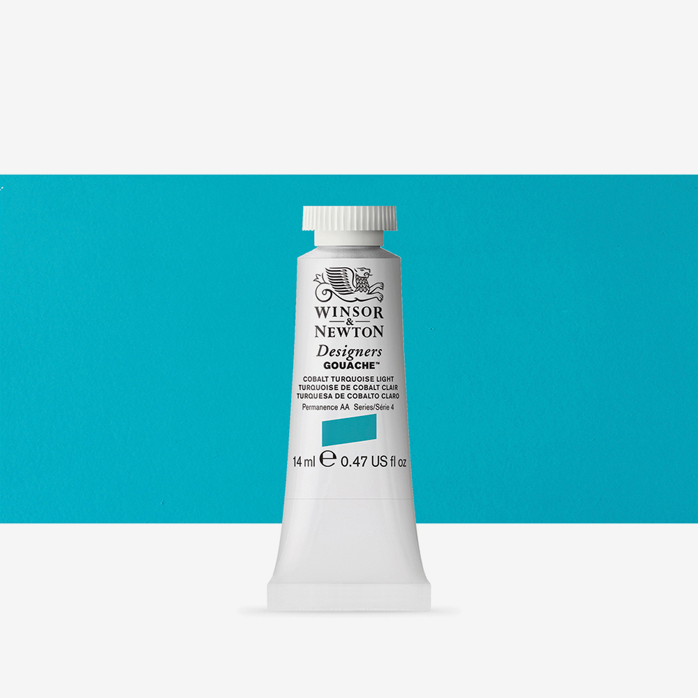 Winsor & Newton Cobalt Turquoise Gouache 14ml – Quick Dry Matt