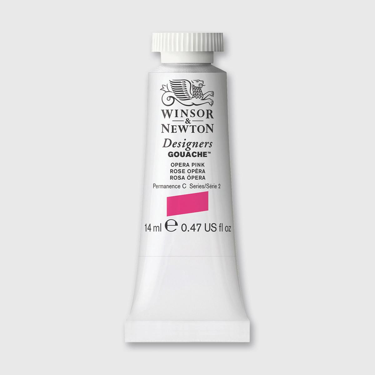 Winsor & Newton Gouache 14ml Opera Pink Opaque Quick Drying