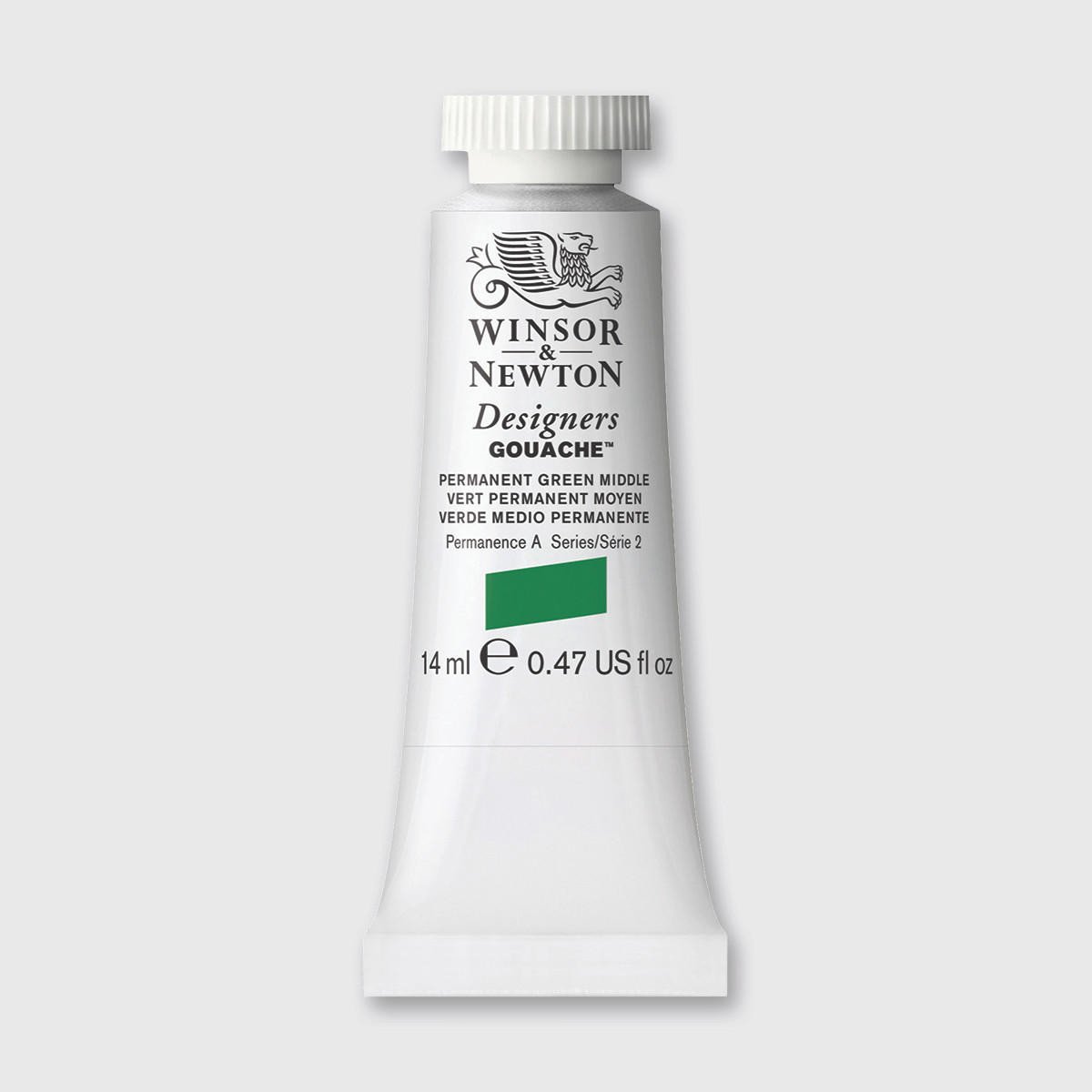 Winsor & Newton Designers Gouache 14ml Permanent Green Smooth Application
