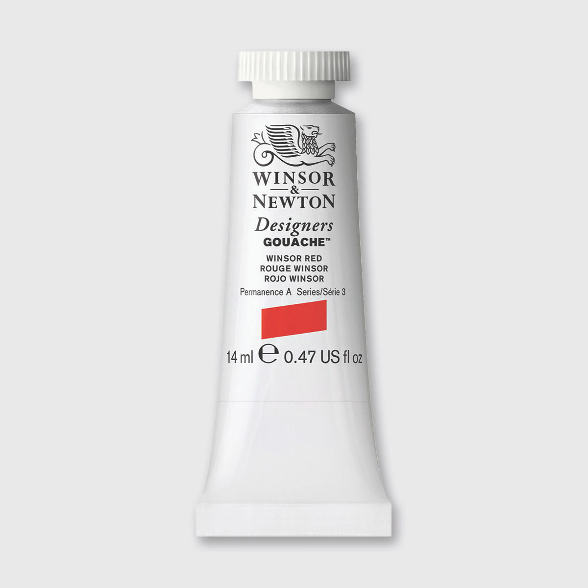 Winsor & Newton Gouache 14ml Winsor Red – Matte, High Lightfastness