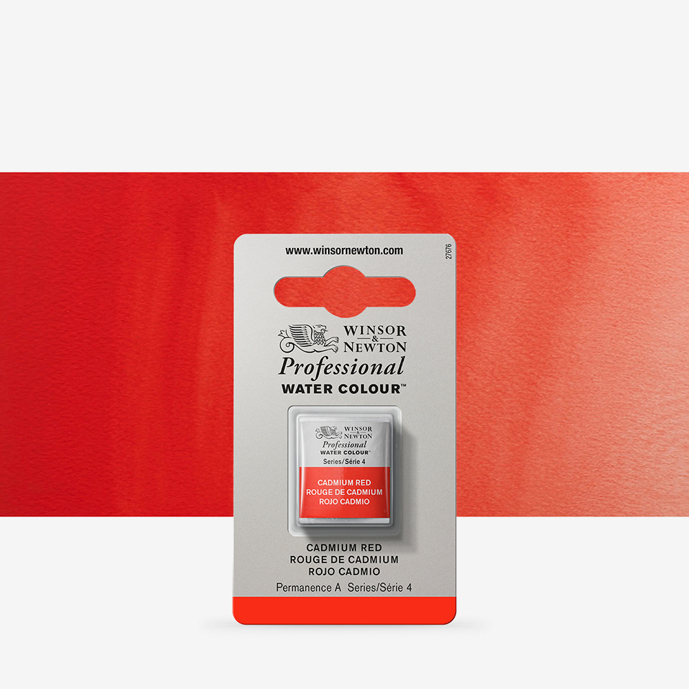 Winsor & Newton Cadmium Red Professional Watercolour Half Pan