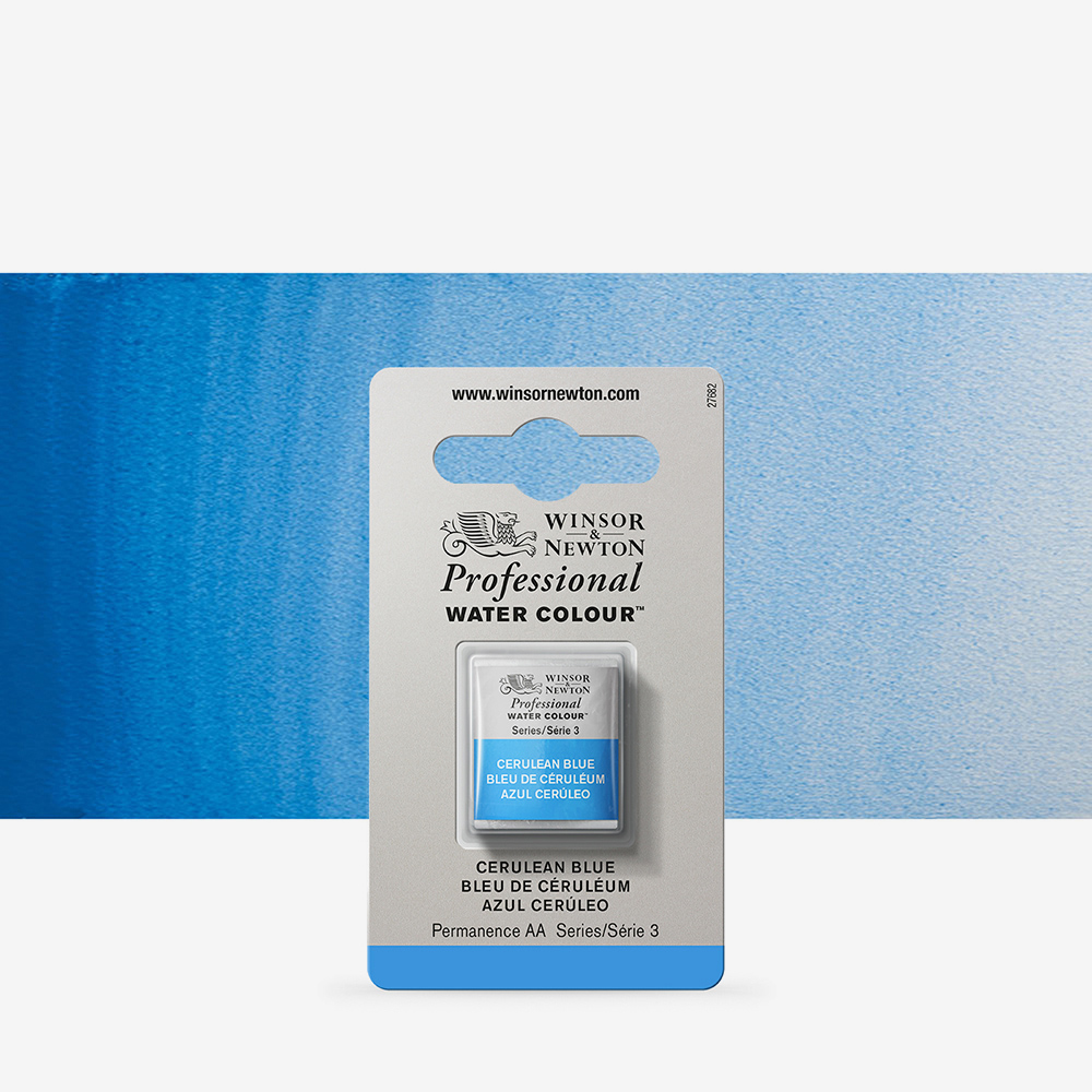 Winsor & Newton Cerulean Blue Professional Watercolour Half Pan