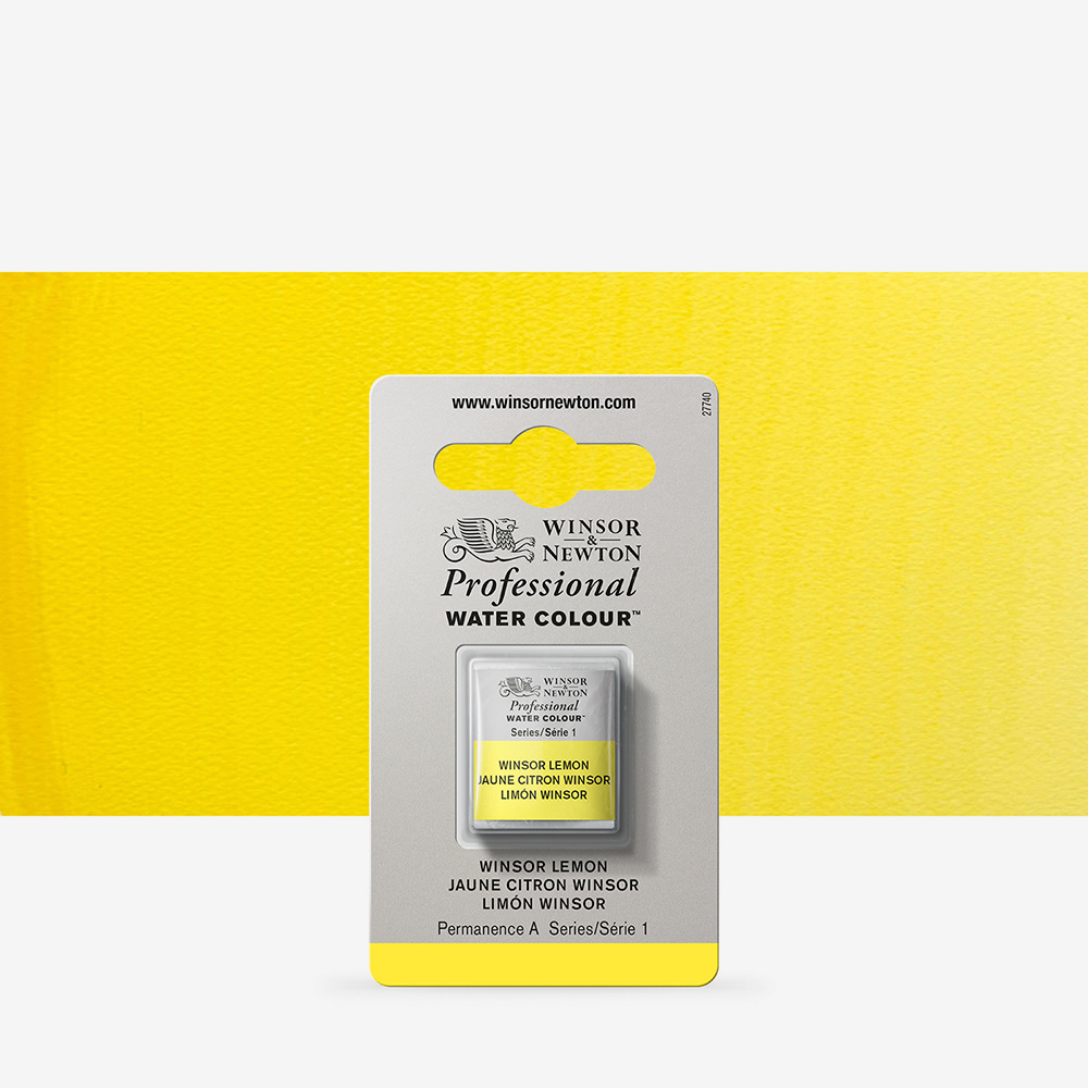 Winsor & Newton Half Pan Watercolour – Single Pigment, 100+ Colours