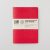 Cass Art A5 Softbound Notebook – 128 Pages, Vegan Leather, Red
